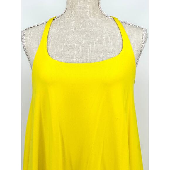 Susana Monaco  Racerback A-line Tank Dress - Lemon [‎ Medium ] - Picture 4 of 6